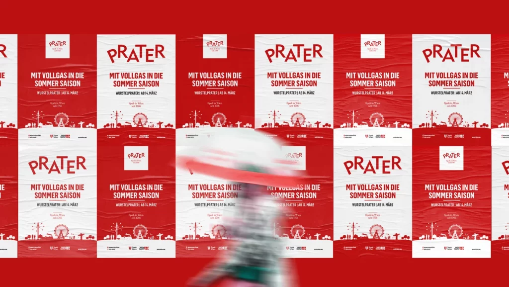 Visualisierung der Grafischen Umsetzung der Poster für den Prater in Wien