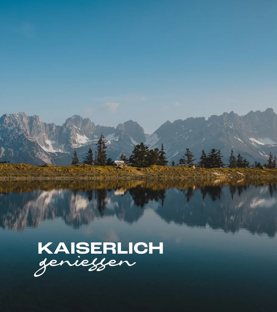 Imagefoto der Kaiser Classic Veranstaltung in Ellmau. Zu sehen ist das einzigartige Panorama des Wilden Kaiser Gebirges