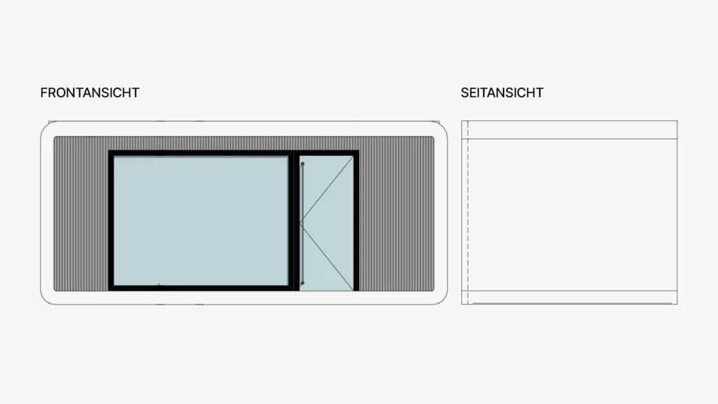 Visualisierung der Standortbeschriftung eines Kobl Standortes. Schritt 1 die Konzeption und Reinzeichnung des Gebäudes.