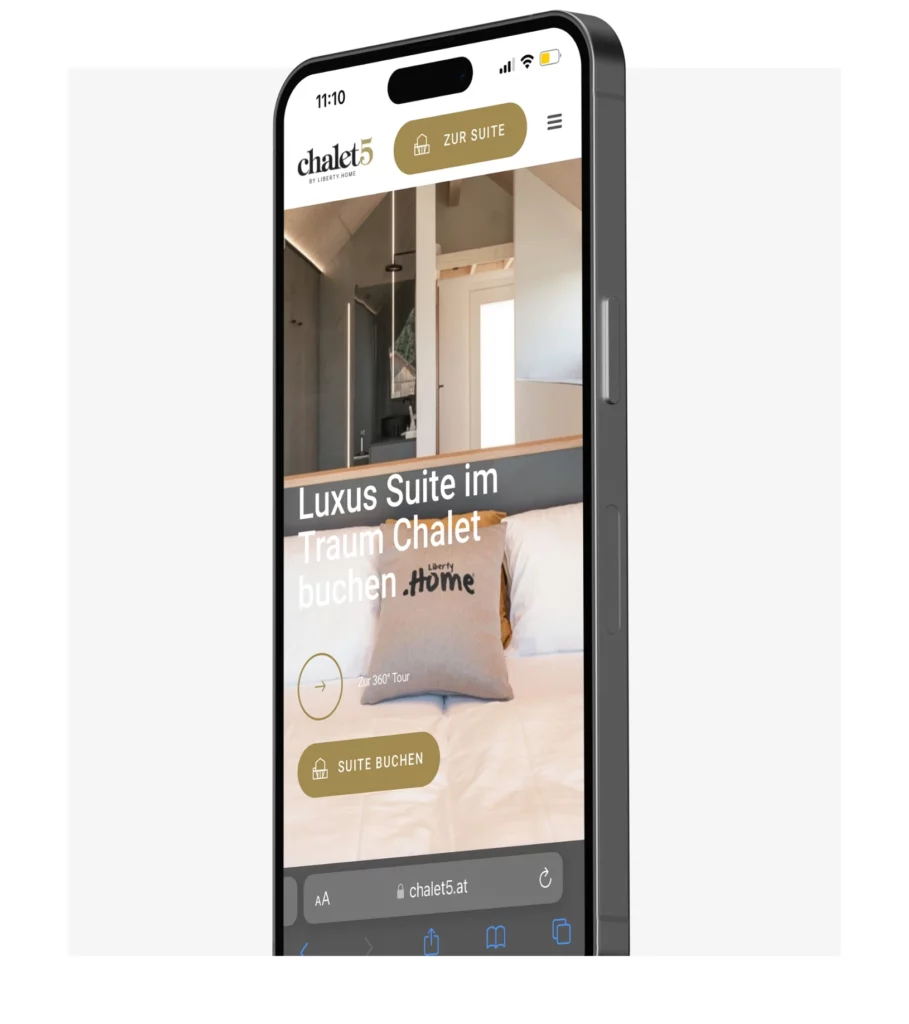 Chalet5 Handy Visualisierung der Suite Seite
