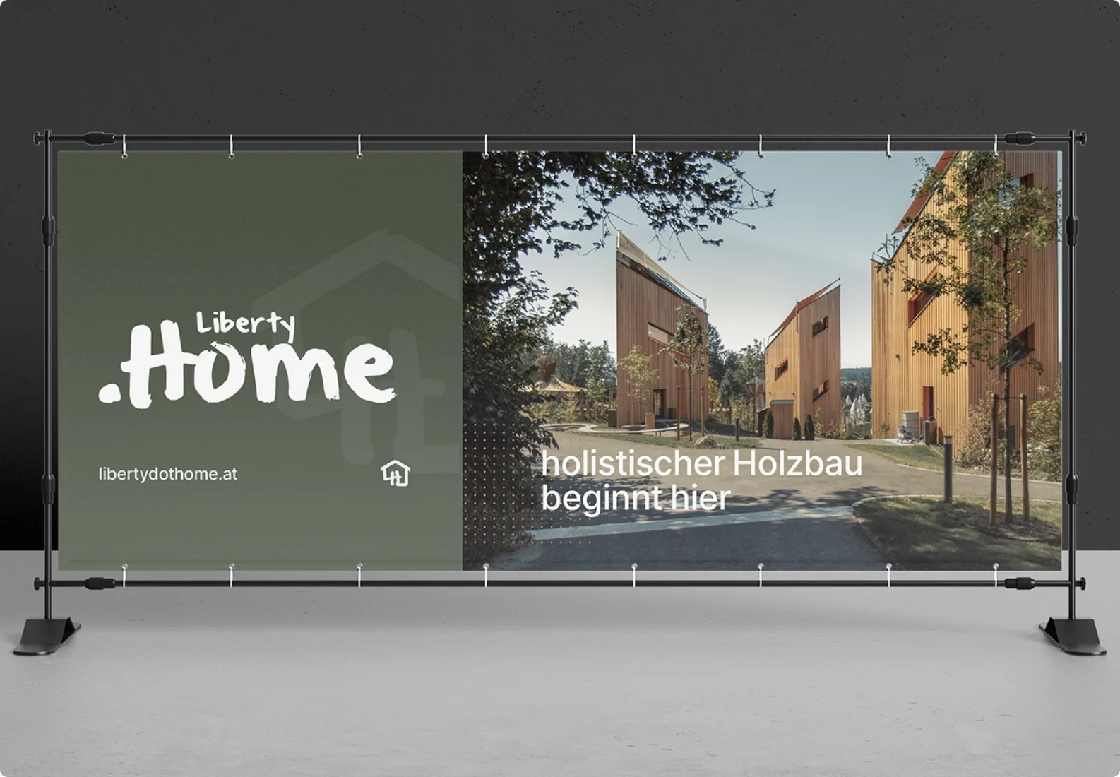 Banner Visualisierung Markenbildung LibertydotHome