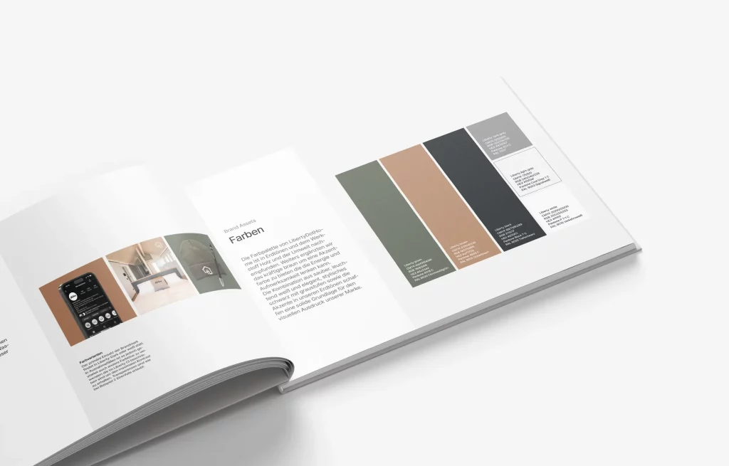Farbpalette im Design Styleguide für eine einheitliche Markenidentität